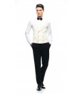 Filip Cezar Double Ivory Waistcoat