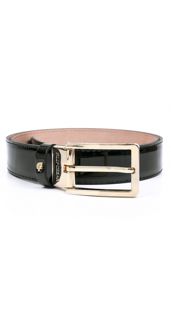 Leather Belt Filip Cezar Gold