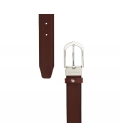 Leather Belt Filip Cezar Reddish Brown
