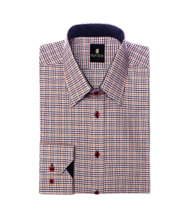 Filip Cezar Orange Squares Shirt