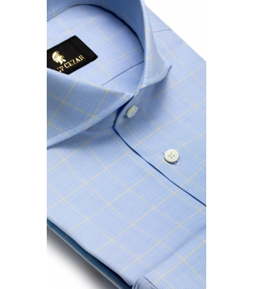Filip Cezar Yellow Checked Shirt