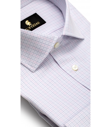 Filip Cezar White & Pink Squares Shirt