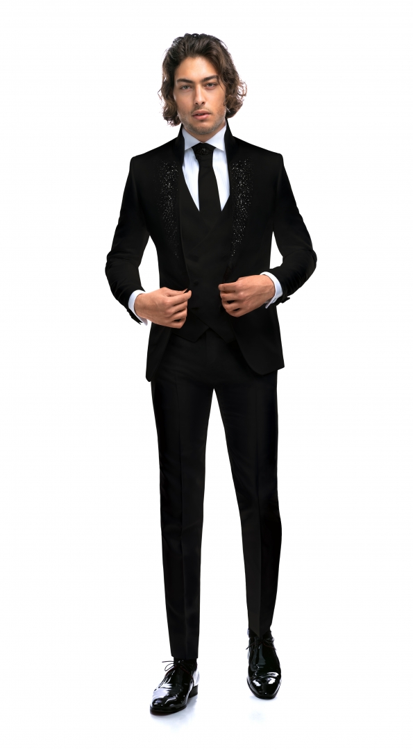 Costum de mire realizat la comanda Filip Cezar Exotic Black