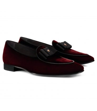 Pantofi Filip Cezar Luxury Red Velvet