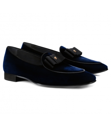 Pantofi Filip Cezar Luxury Velvet Blue