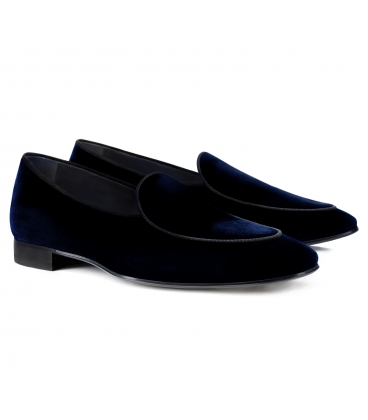 Pantofi Filip Cezar Luxury Blue Velvet