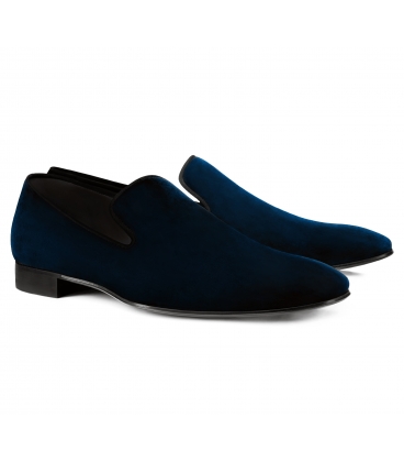Filip Cezar Velvet Touch Blue Shoes