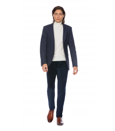 Costum Filip Cezar Blue Check