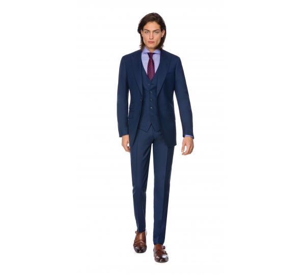 Filip Cezar Cosmic Blue Check Suit