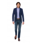 Costum Filip Cezar Herringbone Blue