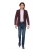 Filip Cezar Herringbone Red Suit