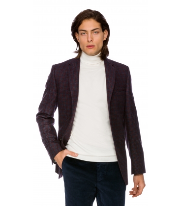 Filip Cezar Wine Check Blazer