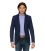 Filip Cezar Herringbone Blue Blazer