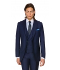 Costum Filip Cezar Blue Stripe