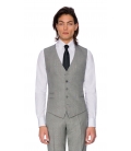 Filip Cezar Grey Check Waistcoat