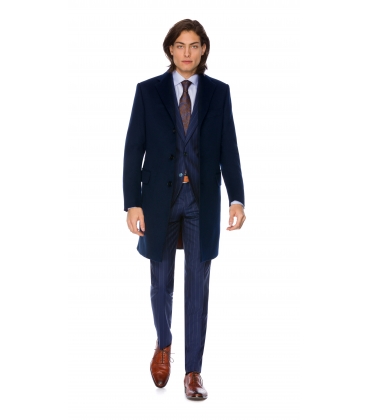 Filip Cezar Navy Blue Coat