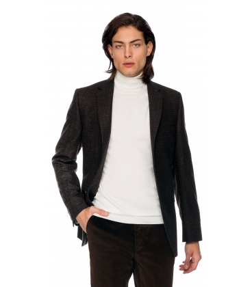Filip Cezar Brown Check Blazer