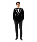 Costum Filip Cezar Velvet Black