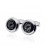 Cezar Round Silver Cufflinks