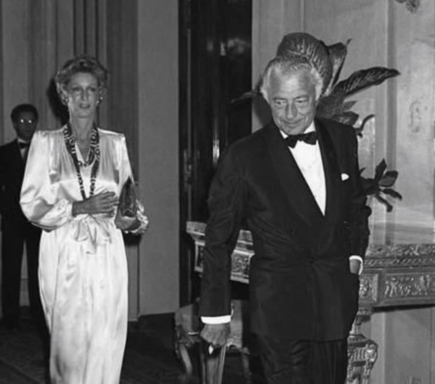 Gianni Agnelli in a velvet suit