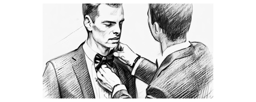 Diferența dintre costumul mirelui și costumele invitaților la nuntă